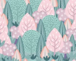 Tapeta: Uroczy las w stylu skandynawskim