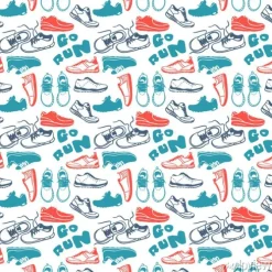 Tapeta: Uruchamianie bez szwu wektor wzór.