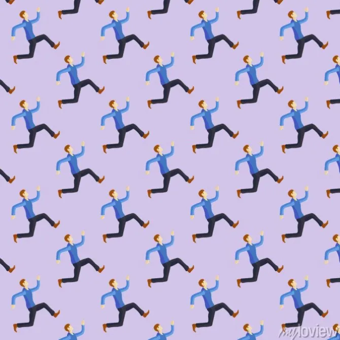 Tapeta: Uruchom biegacz maraton człowiek bez szwu deseń jogging fitness