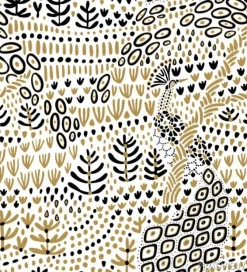 Tapeta: Vector floral seamless pattern with abstract doodle plants, flowers,