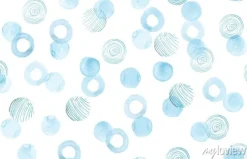 Tapeta: Vector watercolor rounds pattern. vintage circles wallpaper.