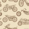 Tapeta: Vintage motorcycles seamless pattern. bicycle background. extreme