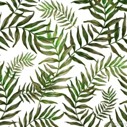 Tapeta: Watercolor seamless pattern with palm leaves. beautiful allover