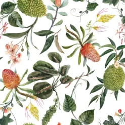 Tapeta: Watercolor tropical seamless vector pattern