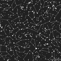 Tapeta: Wektor bez szwu deseń z konstelacjami na czarnym tle. astronomiczne