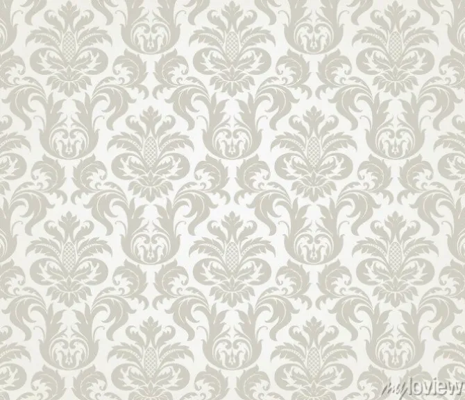 Tapeta: Wektor bez szwu kwiatowy wzór adamaszku