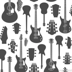 Tapeta: Wektor gitary wzór lub tła