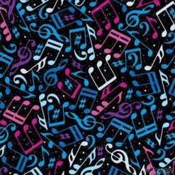 Tapeta: Wektor kolorowe muzyka przerywana szwu z nut