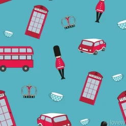 Tapeta: Wektor kolorowy wzór symboli londynu