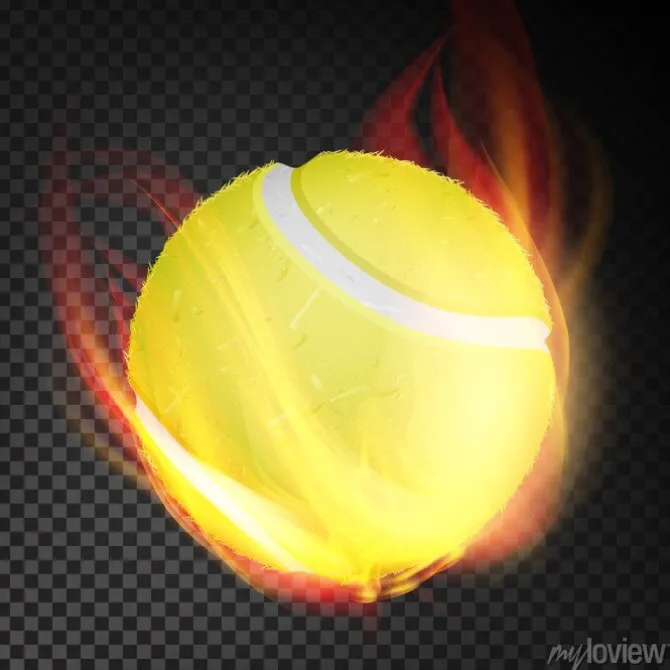 Tapeta: Wektor realistyczne piłki tenisowe. żółta piłka tenisowa w stylu