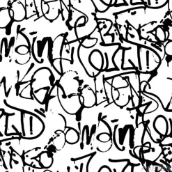 Tapeta: Wektorowi graffiti bezszwowy wzór z abstrakcjonistycznymi etykietkami