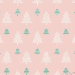 Tapeta: Wektorowy bezszwowy wzór z choinkami. nowy rok tło, wzór.
