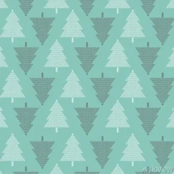 Tapeta: Wektorowy bezszwowy wzór z choinkami. nowy rok tło, wzór.