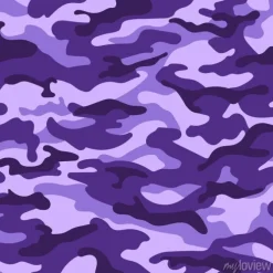 Tapeta: Wojskowy kamuflaż bez szwu deseń, fioletowy monochromatyczny.