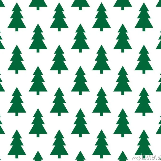 Tapeta: Wzór choinek. ilustracji wektorowych