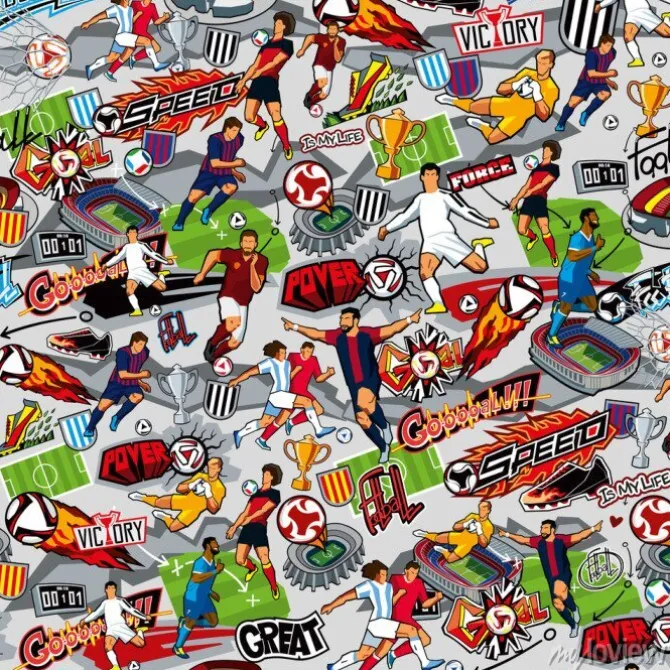 Tapeta: Wzór dla miłośników piłki nożnej
