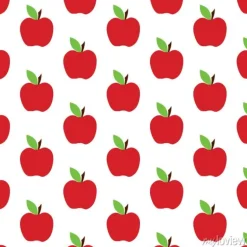Tapeta: Wzór jabłko na białym tle