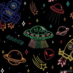 Tapeta: Wzór na temat przestrzeni