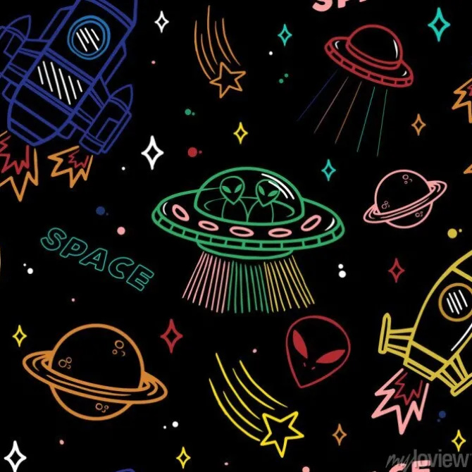 Tapeta: Wzór na temat przestrzeni