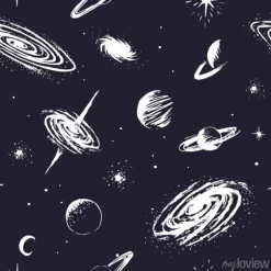 Tapeta: Wzór przestrzeni wektorowej. elementy wszechświata. projekt projektu