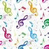 Tapeta: Wzór w kolorowe nuty