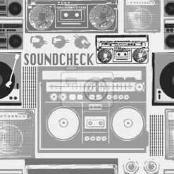 Tapeta: Wzór w stare radia