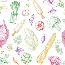 Tapeta: Wzór warzywa. szablon projektu menu rynku rolników. wzór opakowania