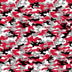 Tapeta: Wzór wojskowy moro. kamuflaż w kolorze czerwonym, czarnym i białym.