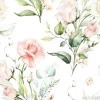 Tapeta: Wzór z kwiatami w odcieniu pudrowego różu