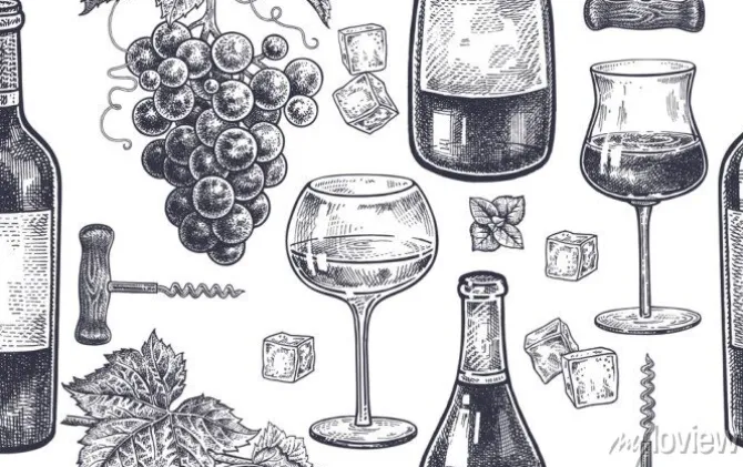 Tapeta: Wzór z picia wina.