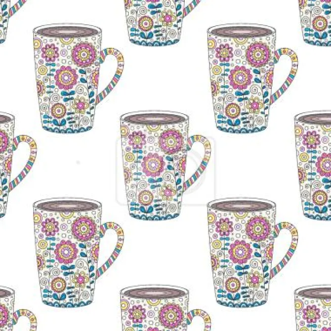 Tapeta: Zdobny puchar kawy