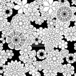 Tapeta: Zentangle kwiaty