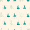 Tapeta: Zielone dekorować choinki na lekkim tle, bezszwowy wzór